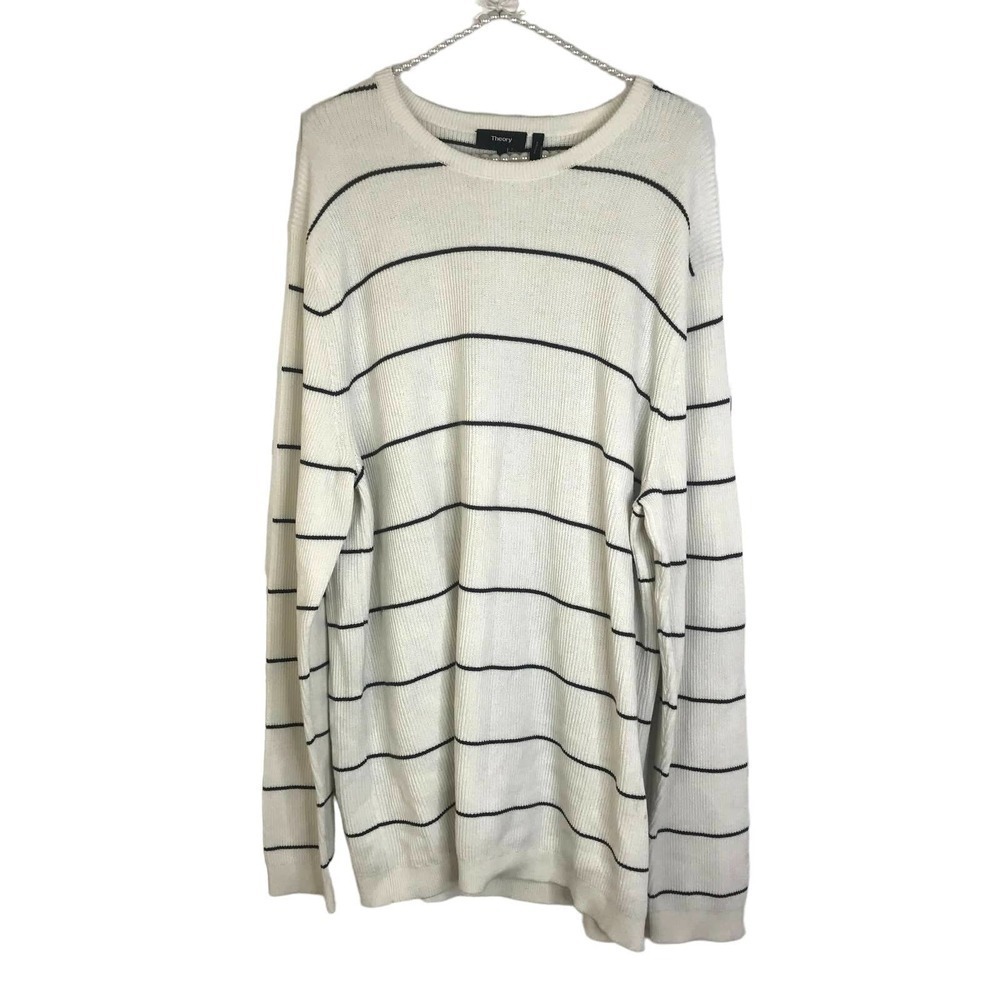 Theory [Ronnel Breach] Stripe Crewneck‎ Sweater SZ XXL